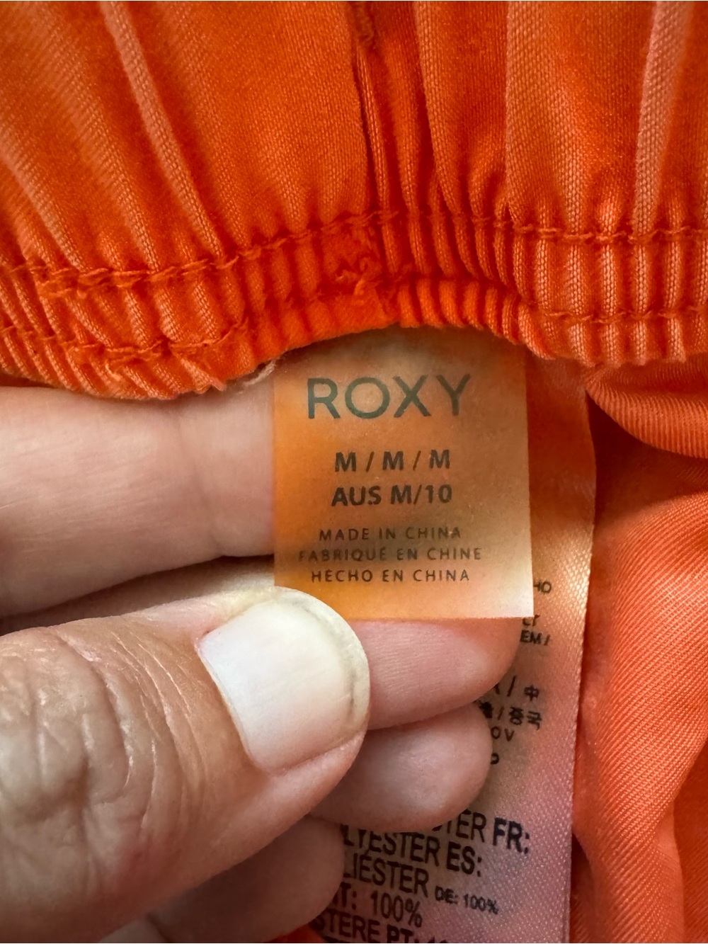 Roxy Medium Orange No Bad Waves Boardshort - Picture 4 of 8